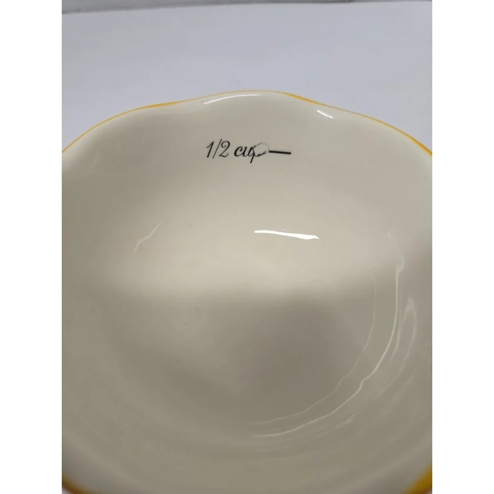 Pioneer Woman Nesting Measure Bowl Cooking Baking Stoneware 1/2 C Floral Replace